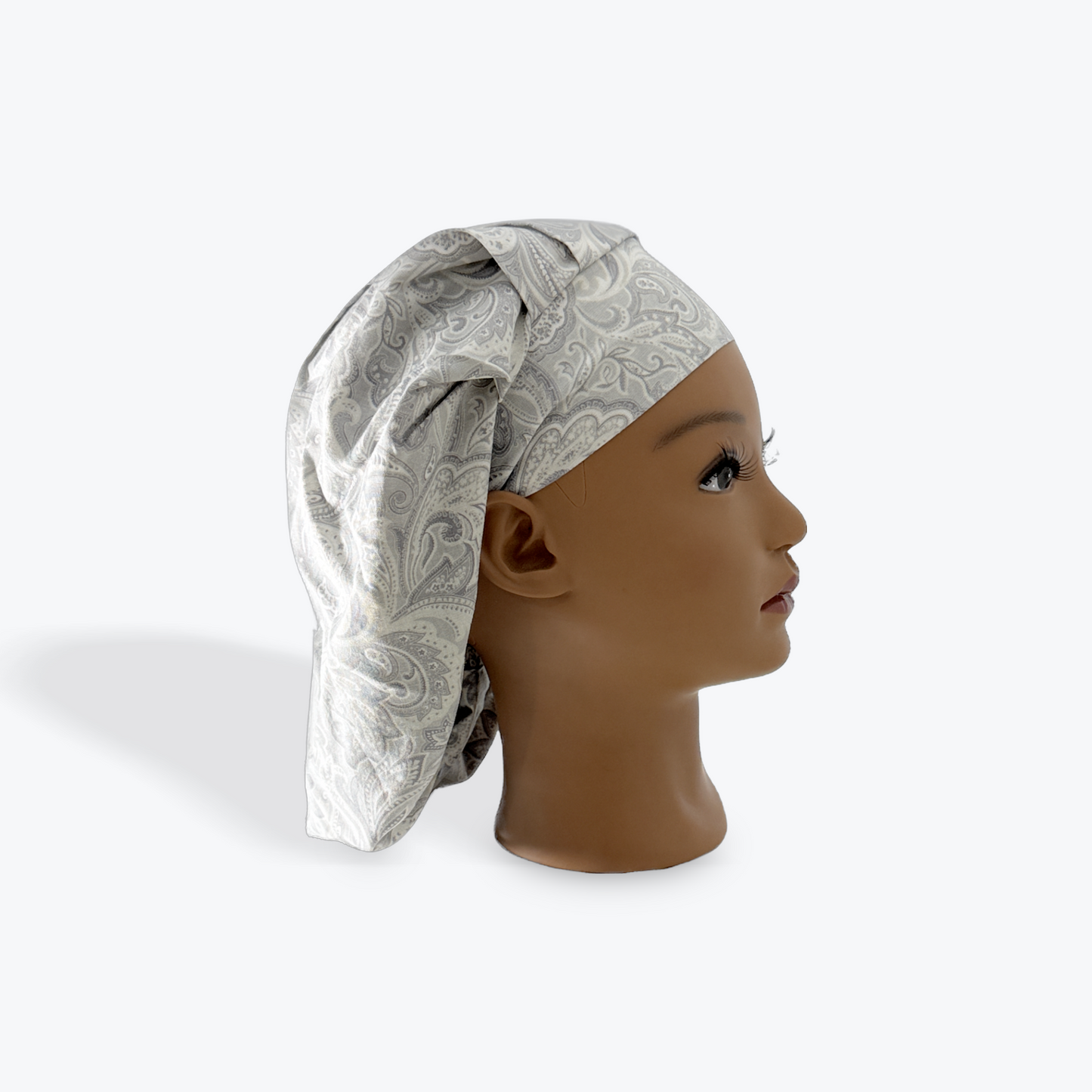 Grey Paisley Bonnet