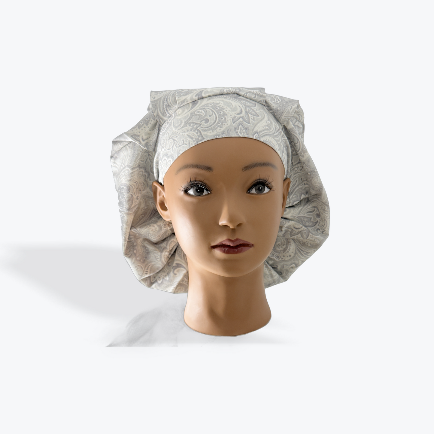 Grey Paisley Bonnet