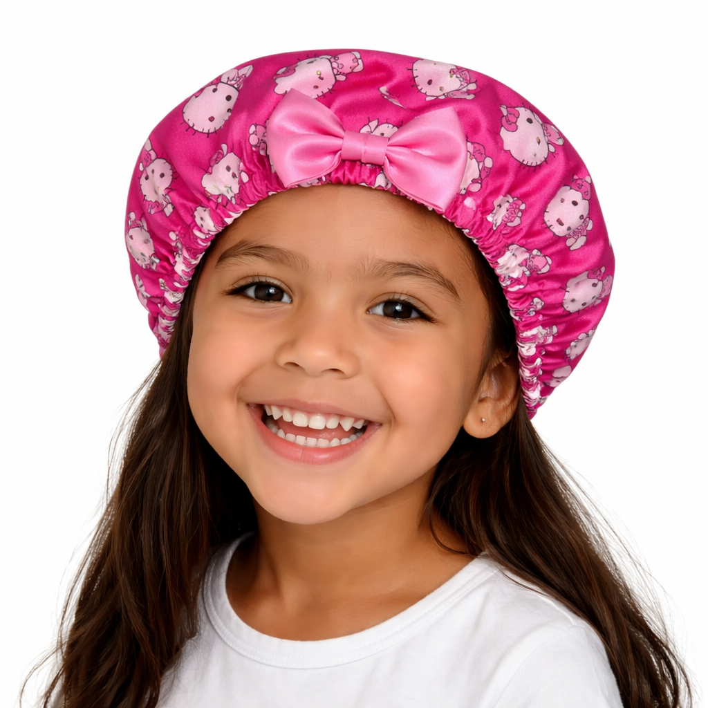 Pink Kitty Baby Bonnet
