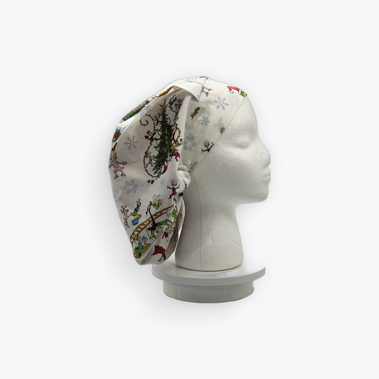 Grinch White Christmas Large Bonnet