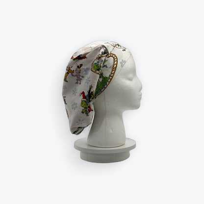 Grinch White Christmas small bonnet
