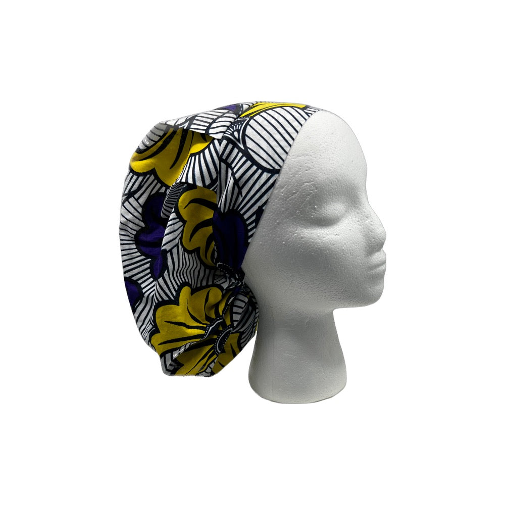 African Wedding Flower Bonnet