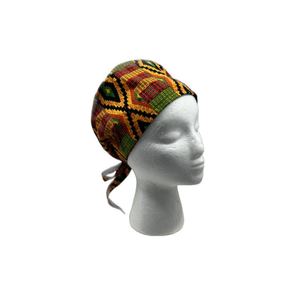 Kente Cloth 2 surgical cap