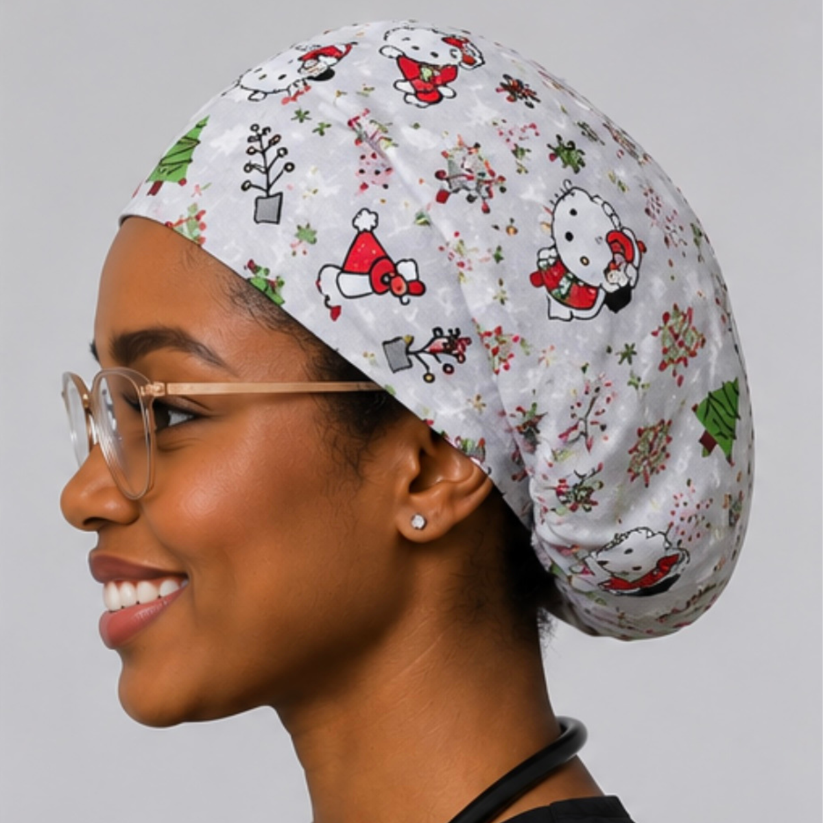 Kitty White Christmas European cap