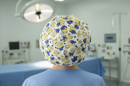 Minions Bonnet - Caucasian Model Back Clean
