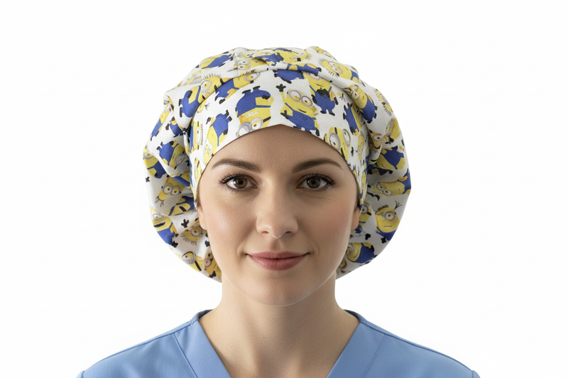 Minions Bonnet - Caucasian Model Front