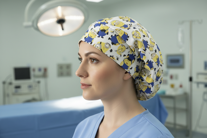 Minions Bonnet - Caucasian Model Side